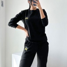 오* X 스투시 옐로우마크 남여 공용 라운드 맨투맨 조거셋