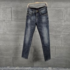 루* 가죽로고 청바지