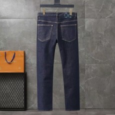 루* 자수로고 포인트 워싱스판 데님진➡️수입최고급