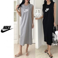 나** 글로리 로고 이중 원피스