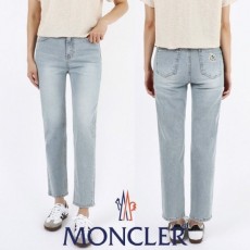 23SS 화이트 패치 연청 여성 슬림진