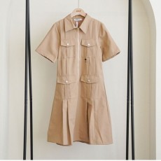 디* 수입 여성 포켓 미디 카고원피스