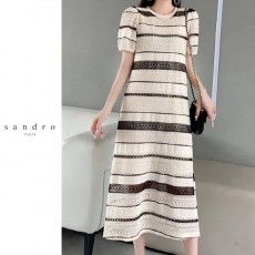 산** 스퀘어 펀칭 원피스