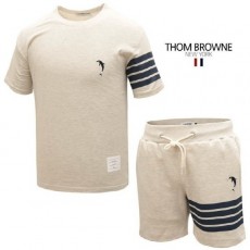 톰* 23SS 돌고래 자수 반팔 & 반바지 트레이닝세트