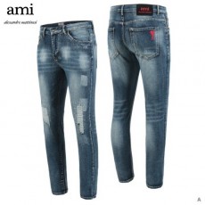 아* 레드하트 자수 데미지 워싱 청바지(A)