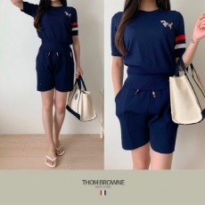 톰* 비스코스 니트쇼츠 셋업