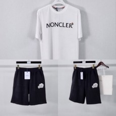 암패치 벨루어 티셔츠&더블로고패치 5부팬츠