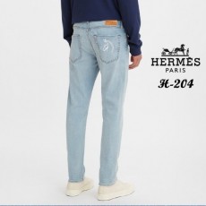 에*** 조랑말 패턴 워싱청바지 (연청)