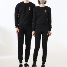 나** 남여공용 트리플 로고 기모 맨투맨 SET