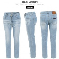 루* 23SS 이니셜 블루 패치 연청 슬림 일자진