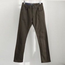 프** 남성 포켓 삼각 자수 로고 코튼 슬림핏 팬츠