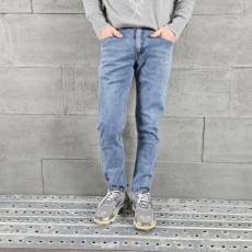 자수로고 청바지