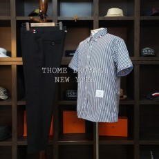 톰* 클래식 라인 시그니쳐 삼단배색 웨일스트라이츠셔츠+웨일 슬렉스