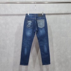 멀티로고 레더패치 워싱 청바지