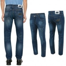 루* 멀티 모노 패턴 워싱 청바지