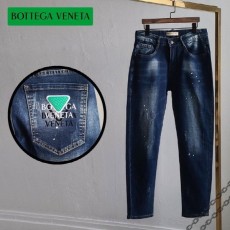 보** 삼각패치 진청 청바지