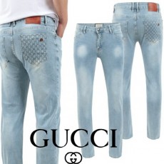 구* 23SS 자가드 포켓 스틸 연청 슬림진