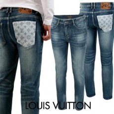 루* 23SS 모노그램 포켓 프린팅 워싱 슬림진