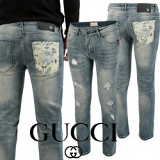 구* 23SS 플라워포켓 데미지 워싱 슬림진