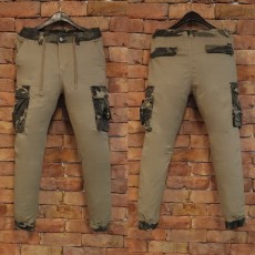 포인트 카모 카고 조거 밴딩