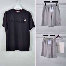 암패치 벨루어 티셔츠&스몰로고패치 5부팬츠