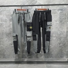 와일드 배색 포켓 스냅 바지