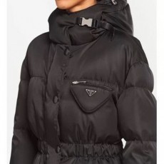 프** 여성 Logo-plaque quilted gabardine 로고 플랙 퀼티드 개버딘 패딩