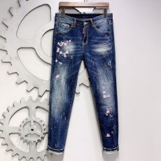 디* 플라워 빈티지 청바지
