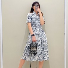 디* 수입 여성 벨트 플레어원피스