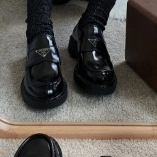 프** 수입고급 초콜릿 브러시드 가죽 로퍼 (여성)