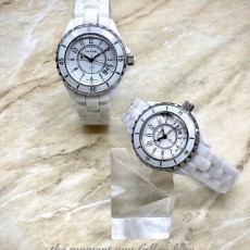 샤* J12 화이트베젤 화이트 다이얼 남녀커플