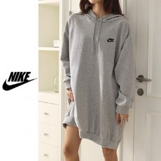 나** 후드 맨투맨 레어 원피스