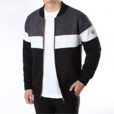 삼단 스트라이프 블루종