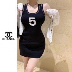 샤* 파이브 민소매 미니 원피스