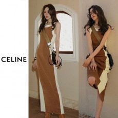 셀** 퀼티 니트 원피스