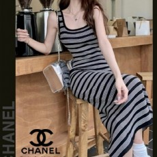 샤* 줄줄 나시 롱 니트 원피스(8766)