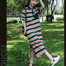 구* 원포켓 삼선줄 니트 원피스(8803)