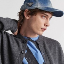 프** 수입고급 데님 트라이앵글 로고 캡