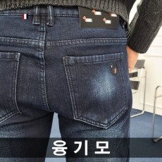 톰* 사선완장 도그 융기모 청바지