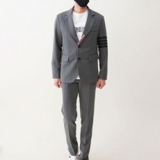 톰* 사선 플레인 우븐 클래식 수트 정장 세트