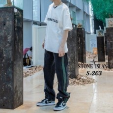 테이프 생지 데님 청바지 (카키)