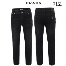 프** 흑청 니트본딩 슬림일자팬츠