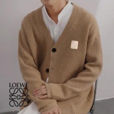 LOEWE 로에베 캐시 와이 화이트 패치 가디건