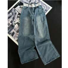 MAISON MARGIELA 메종마르지엘라 벨트라인 포인트 스트레이트핏 데님팬츠