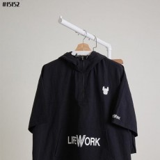 LIFEWORK 라이프워크 라독 패치 후드 아노락 자켓 & 밴딩 5부 팬츠 셋