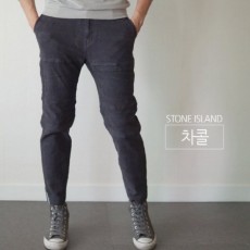 메탈로고 팬츠 (피치기모)