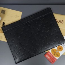 루* 블랙 포쉐트 모노그램 섀도우 클러치