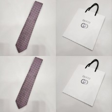 구* 2023 GG 패턴 실크 넥타이