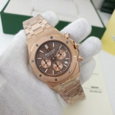 오데마** 로얄오크 크로노 브라운 금장