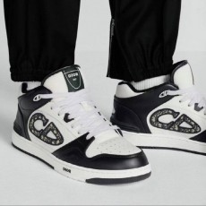 디* 24SS 미드탑 스니커즈블랙&화이트 스무스 (공용)
